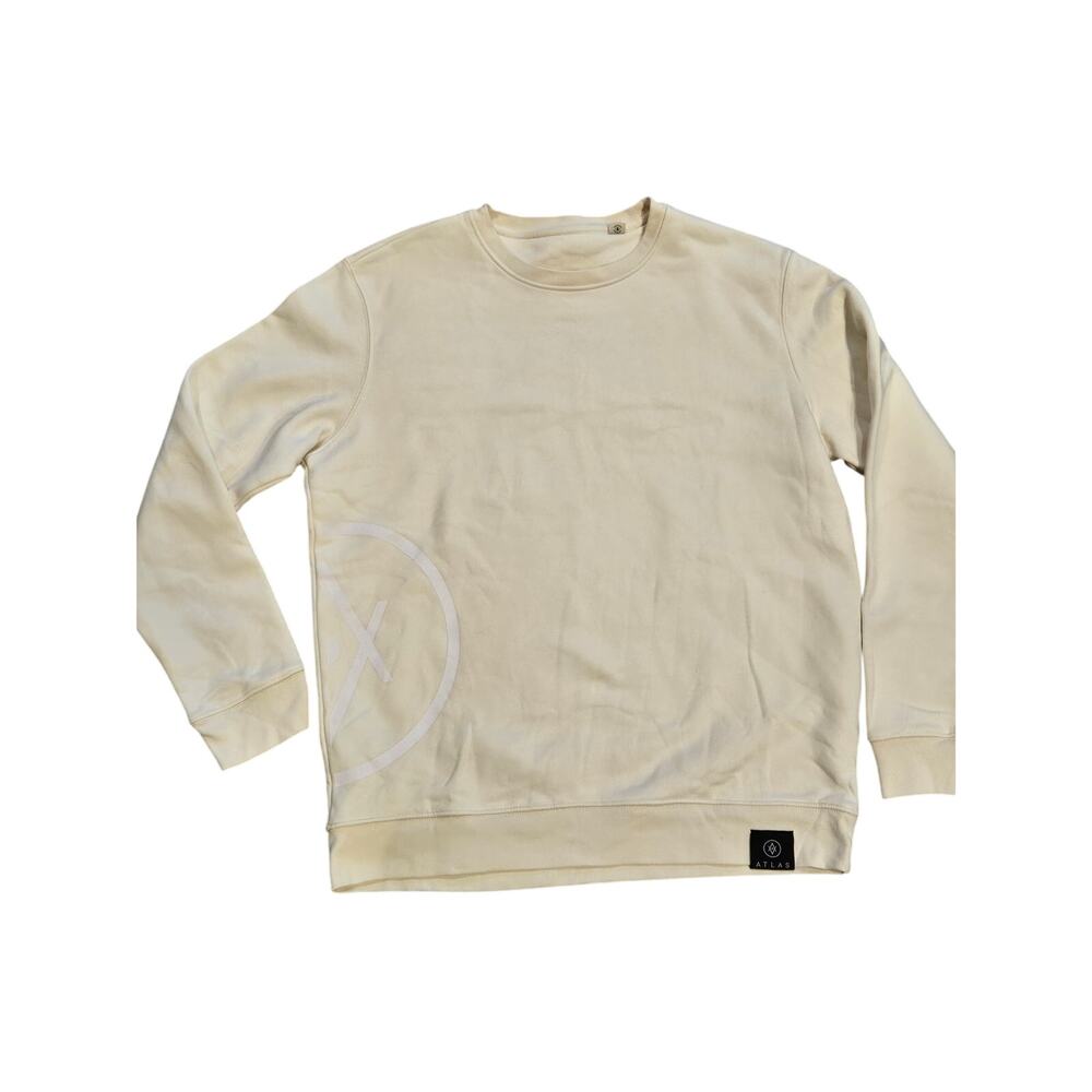 ATLAS organic cotton recycled crewneck fleece sweatshirt XL XXL minimalist